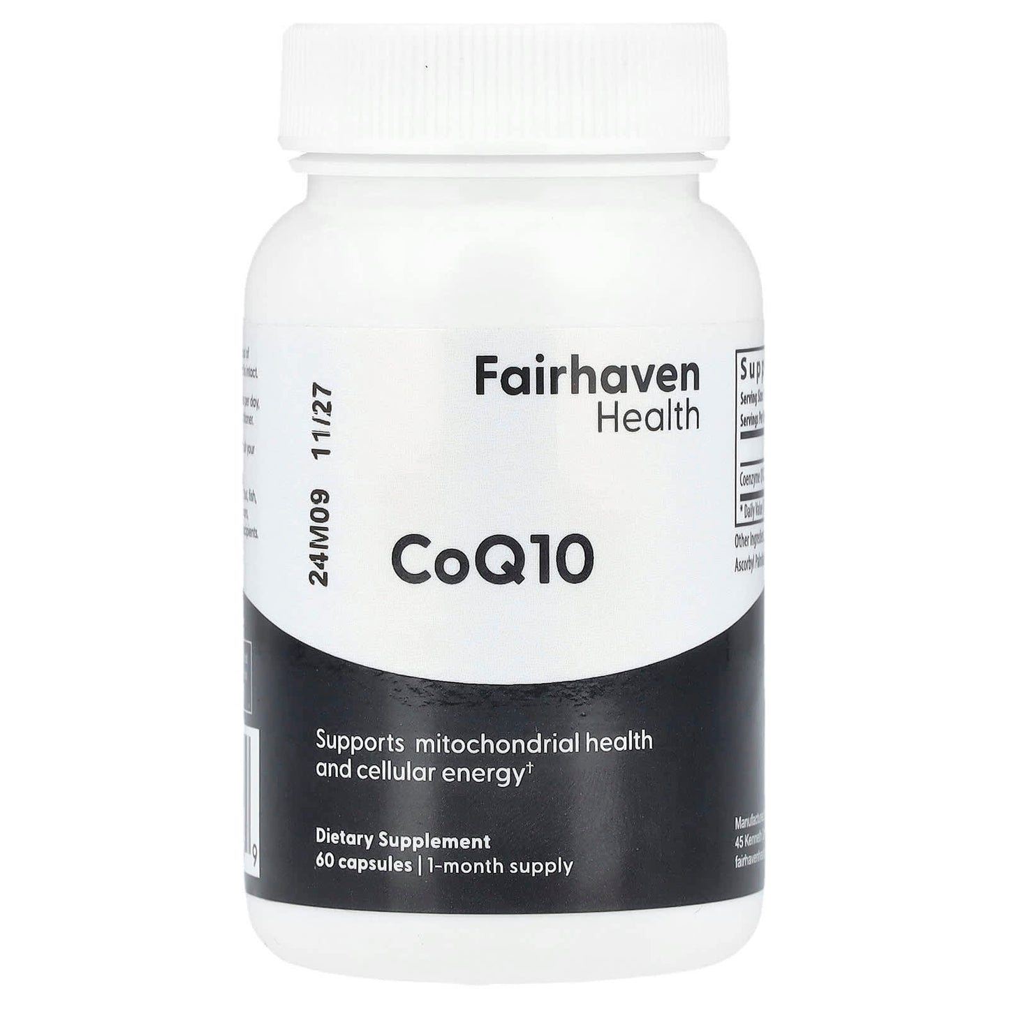 Co-Q10 60 Capsules by Fairhaven Health for Energy & Fertility - Image 1