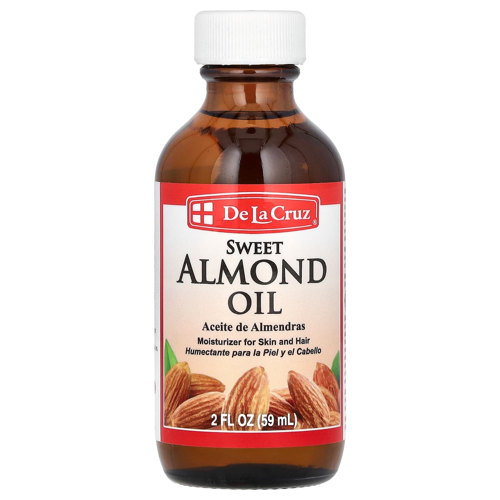 Sweet Almond Oil Moisturizer by De La Cruz - 2 fl oz - Image 1