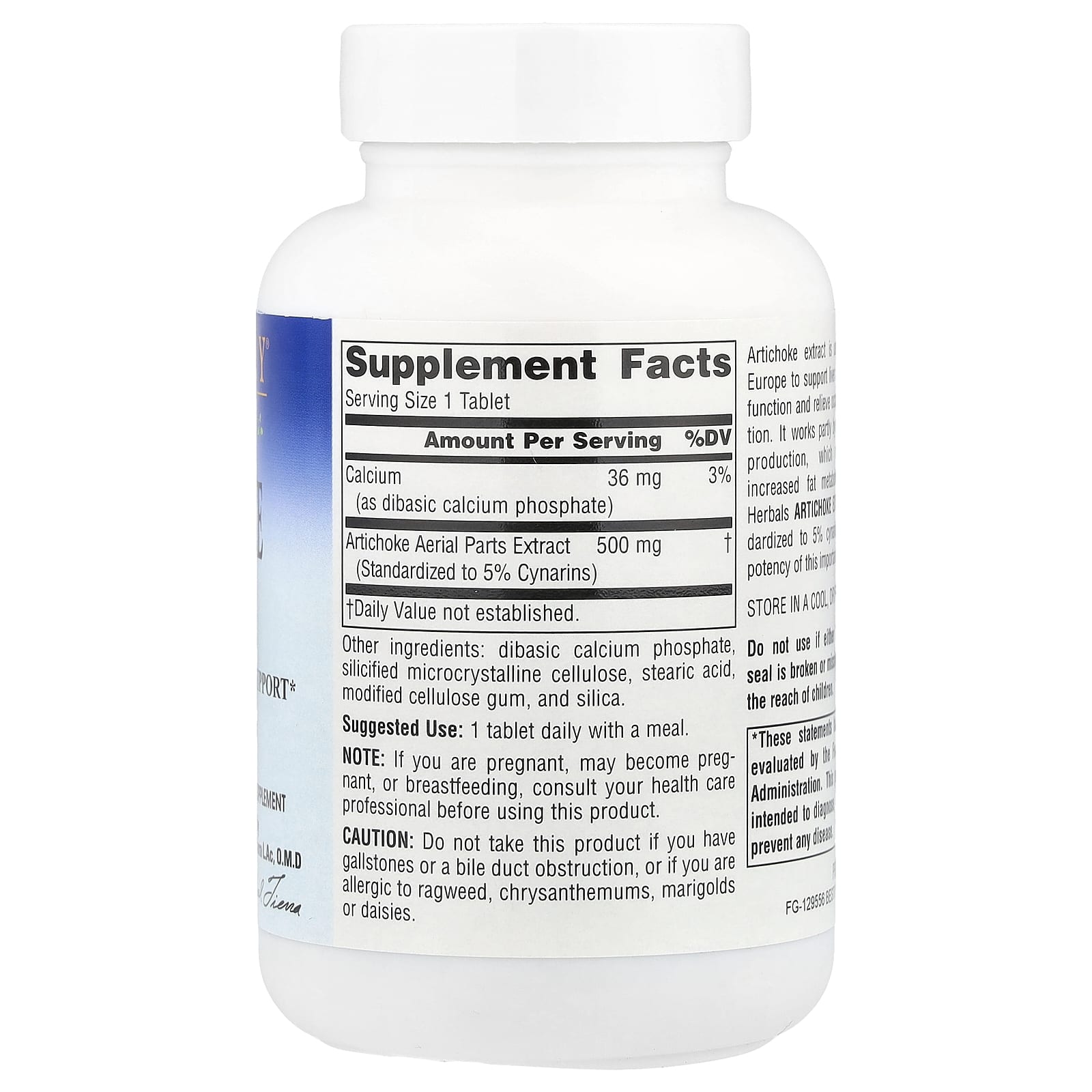 Planetary Herbals, Artichoke Extract, 120 Tablets - Image 2