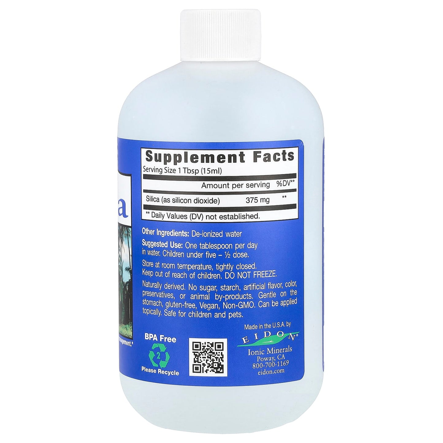 Ionic Silica Mineral Supplement by Eidon Ionic Minerals - 18oz (533ml) - Image 2