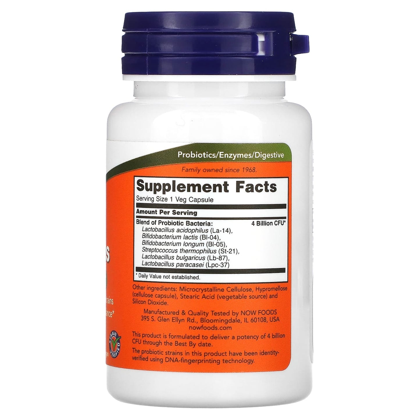 NOW Foods, 4x6 Acidophilus, 60 Veg Capsules - Image 2