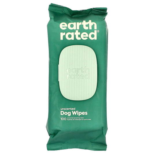 Earth Rated Unscented Dog Wipes - 100 Count, Cruelty-Free & Hypoallergenic - Image 1