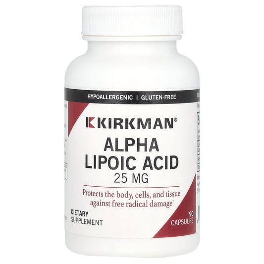 Kirkman Labs, Alpha Lipoic Acid, 25 mg, 90 Capsules - Image 1