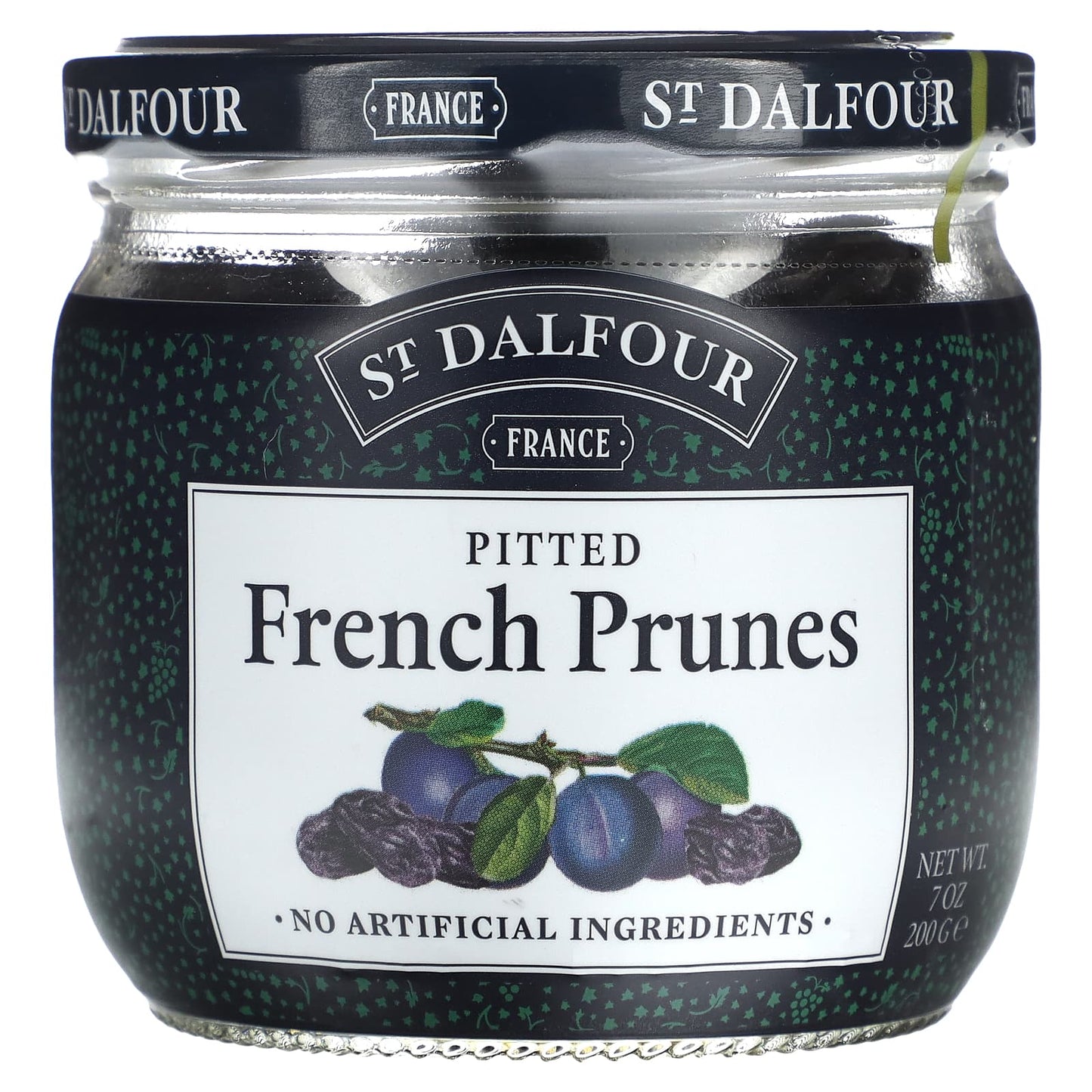St. Dalfour, French Prunes, Pitted, 7 oz (200 g) - Image 1