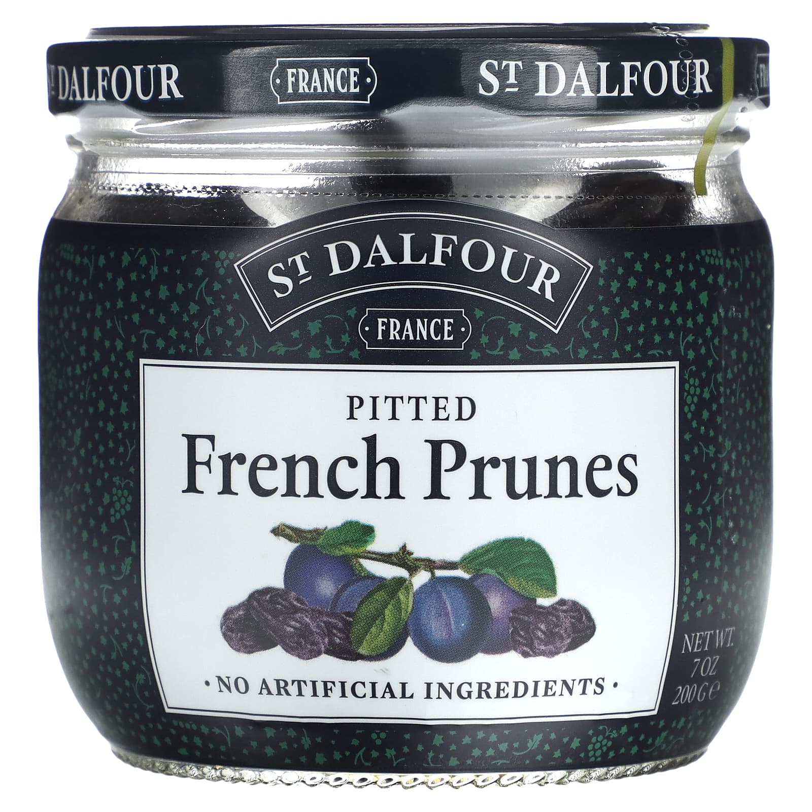 St. Dalfour, French Prunes, Pitted, 7 oz (200 g) - Image 1
