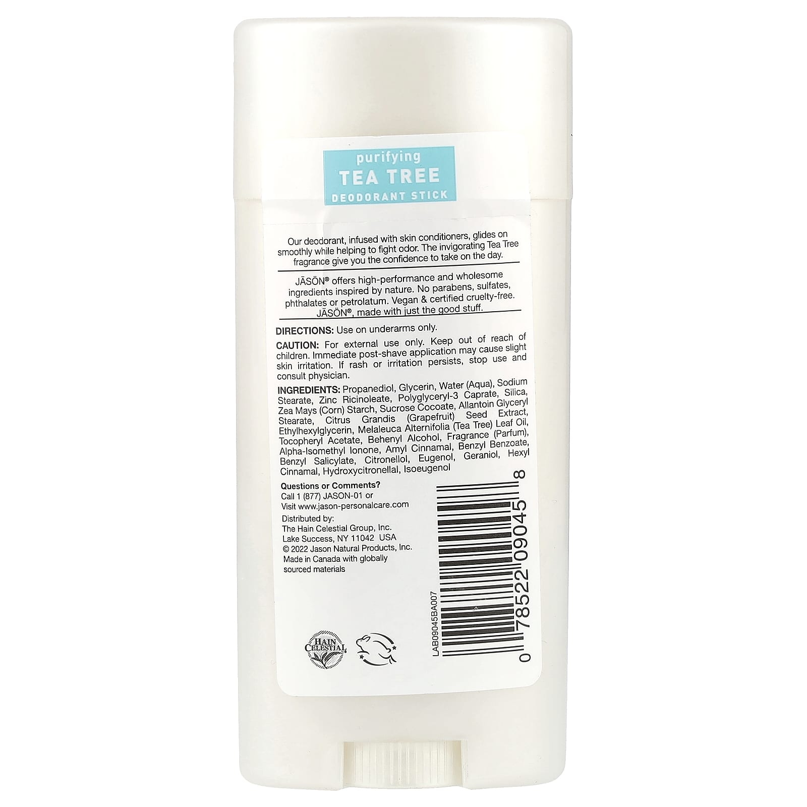 Jason Natural Tea Tree Deodorant - Aluminum Free & Cruelty Free - Image 2