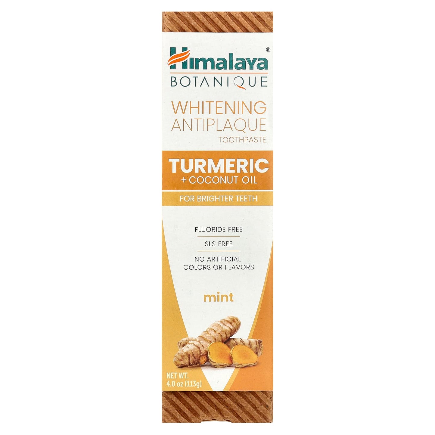 Himalaya Turmeric Whitening Toothpaste - Natural, Fluoride-Free, 4 oz - Image 2
