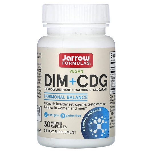 Jarrow Formulas DIM + CDG - Hormone Balance & Detox Support - Image 1
