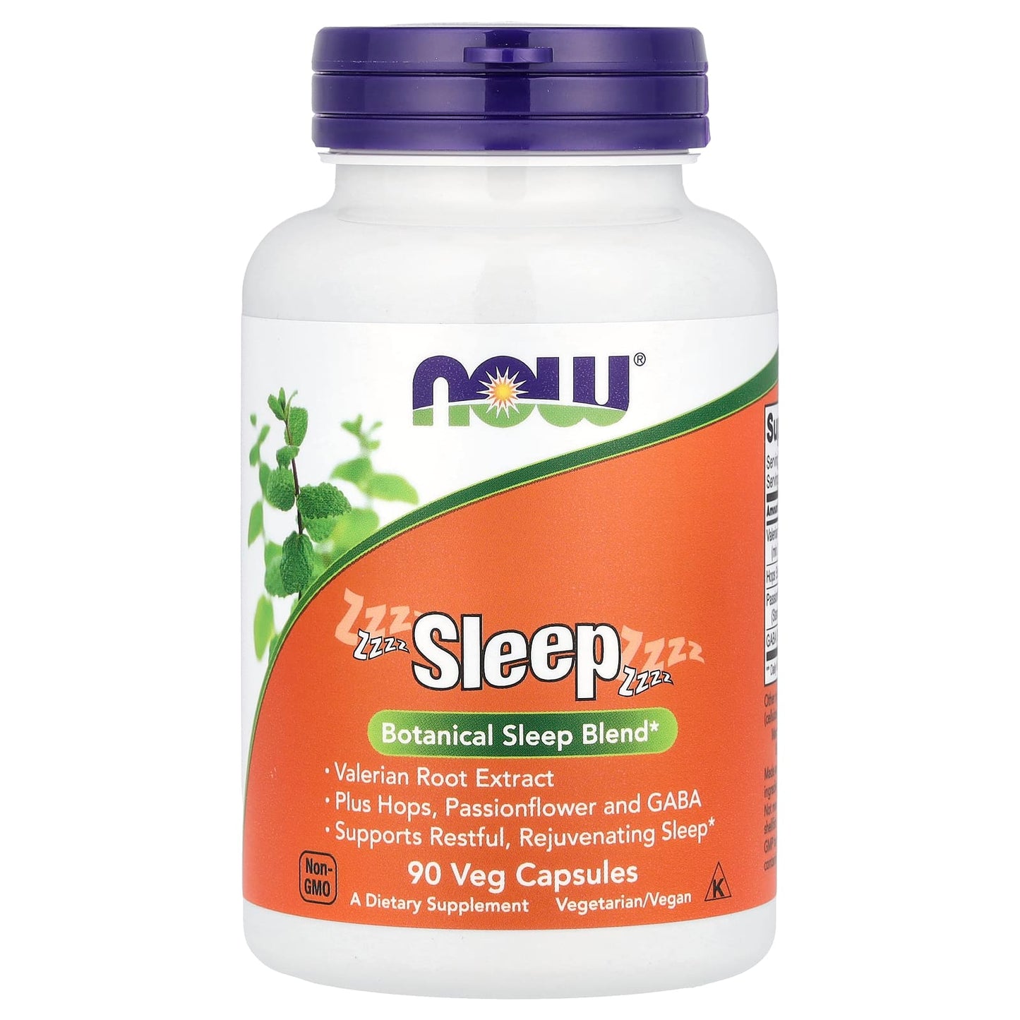 NOW Foods, Sleep, 90 Veg Capsules - Image 1