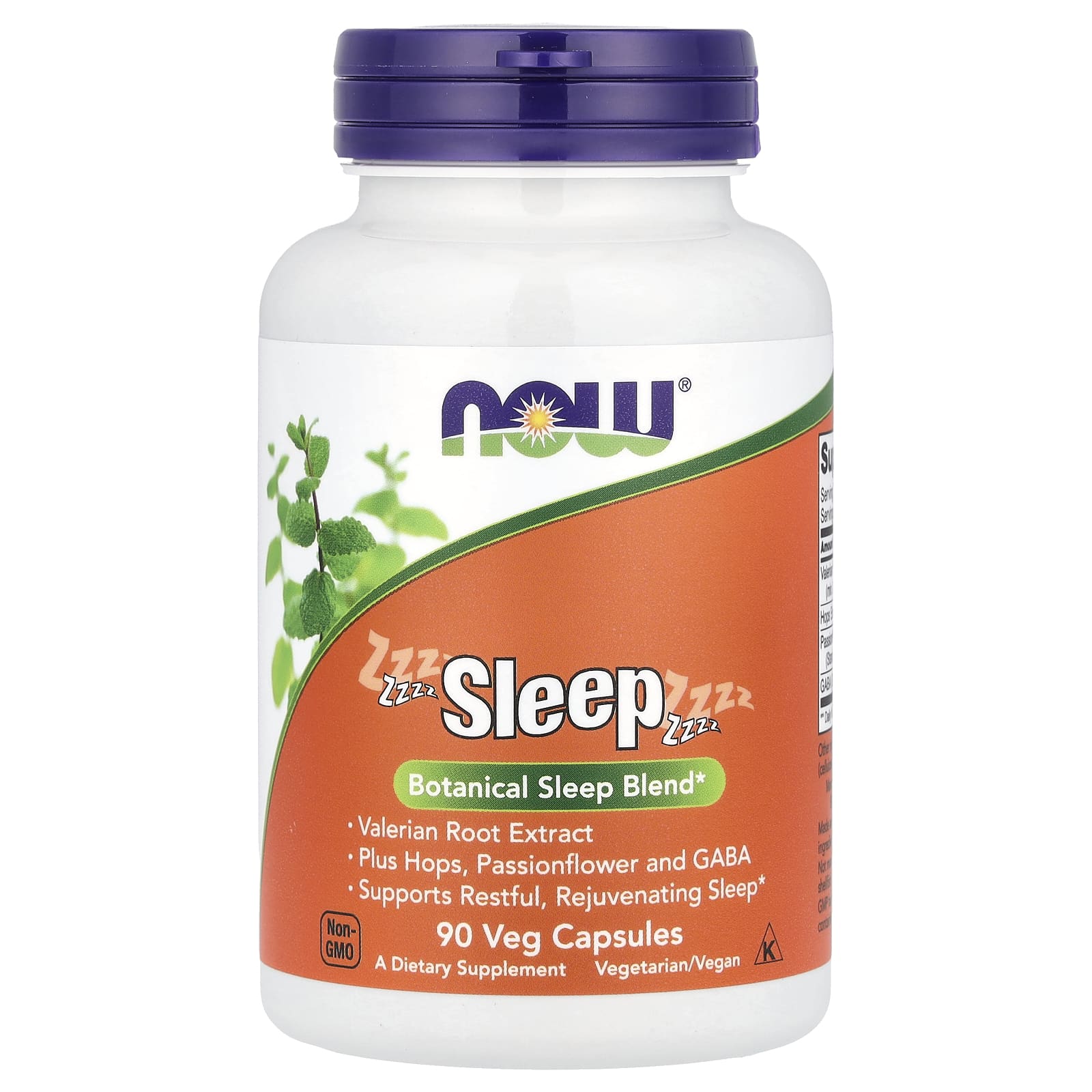 NOW Foods, Sleep, 90 Veg Capsules - Image 1