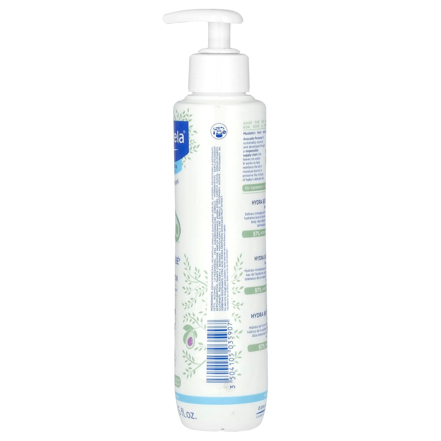 Mustela, Baby, Hydra Bebe Body Lotion, with Avocado, 10.14 fl oz (300 ml) - Image 2