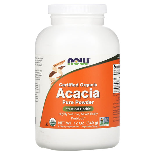 NOW Foods, Organic Acacia Pure Powder, 12 oz (340 g) - Image 1