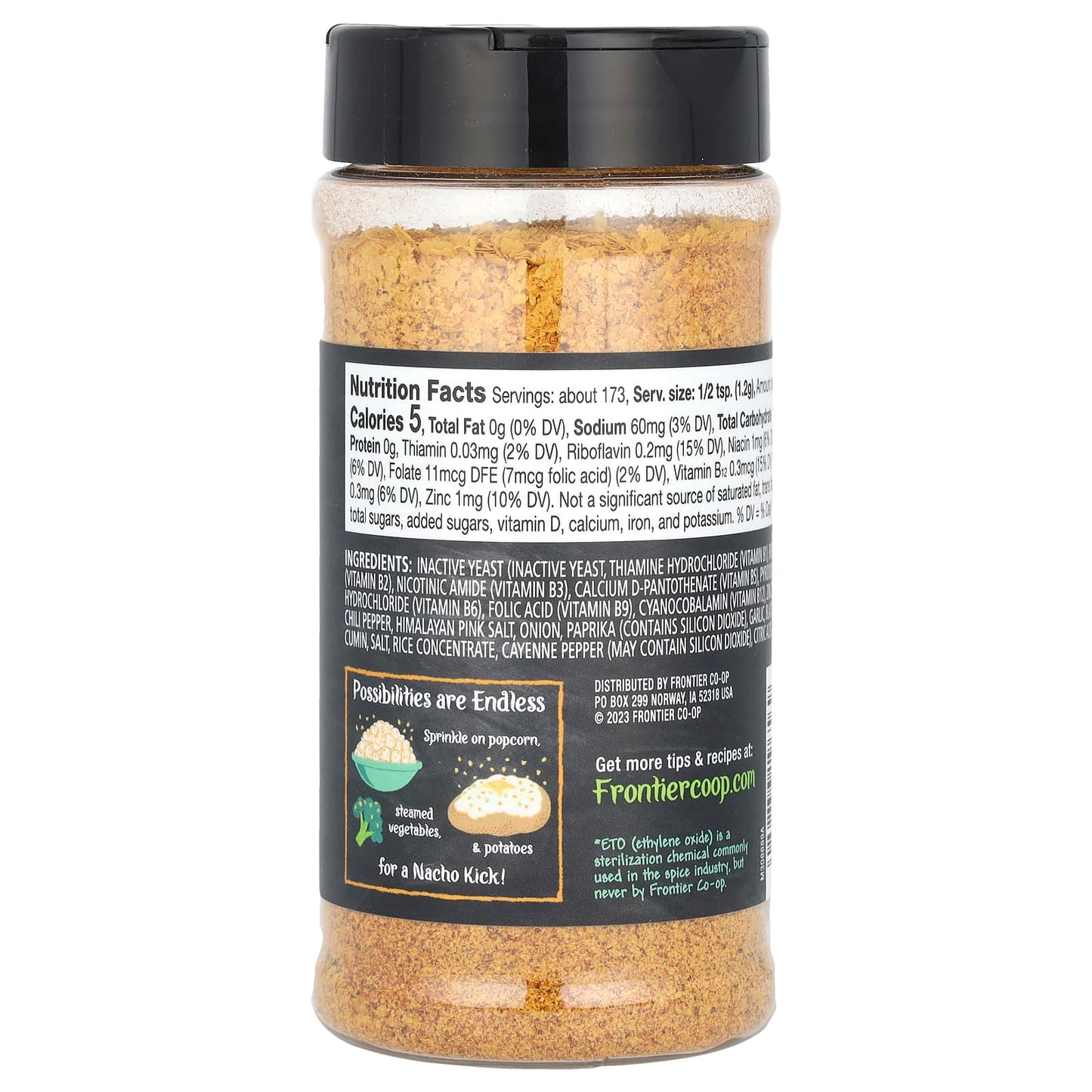 Frontier Co-op Nacho Spice Nutritional Yeast, 7.3 oz (207g) - Image 2