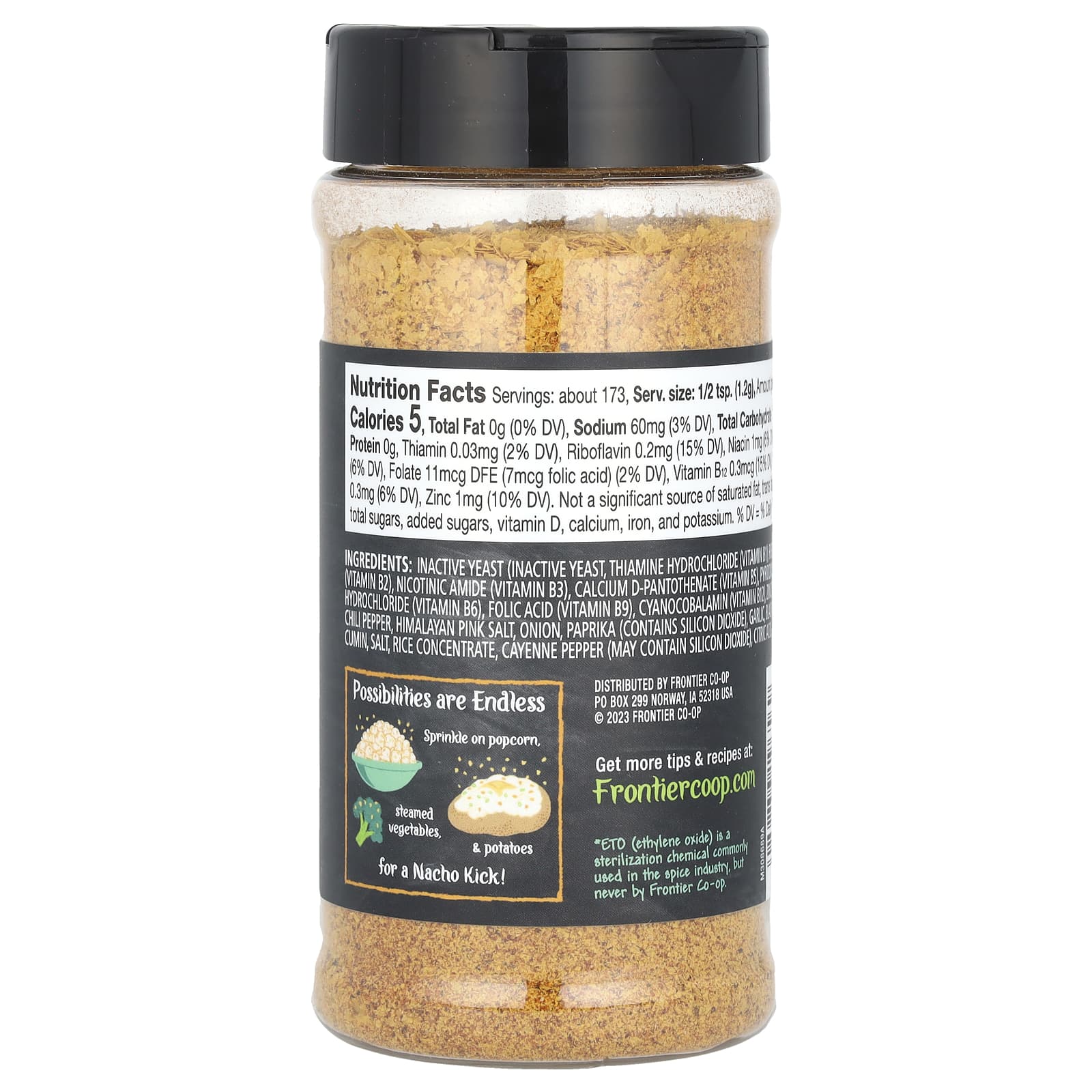Frontier Co-op Nacho Spice Nutritional Yeast, 7.3 oz (207g) - Image 2
