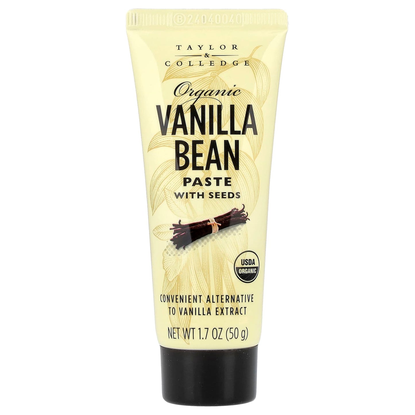 Taylor & Colledge, Organic Vanilla Bean Paste With Seeds, 1.7 oz (50 g) - Image 1