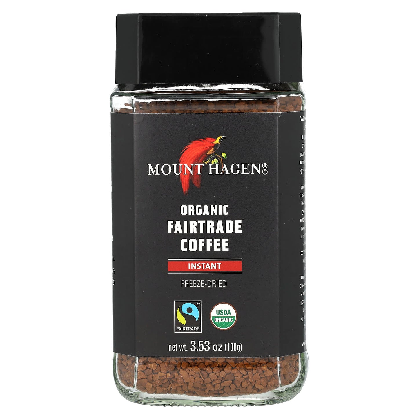 Mount Hagen, Organic Fairtrade Instant Coffee, 3.53 oz (100 g) - Image 1