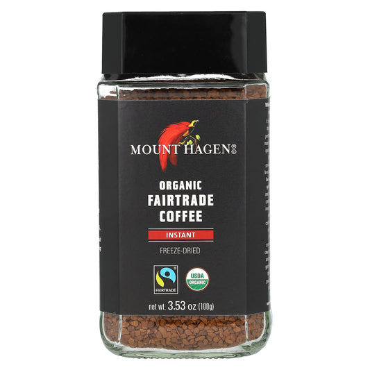 Mount Hagen, Organic Fairtrade Instant Coffee, 3.53 oz (100 g) - Image 1