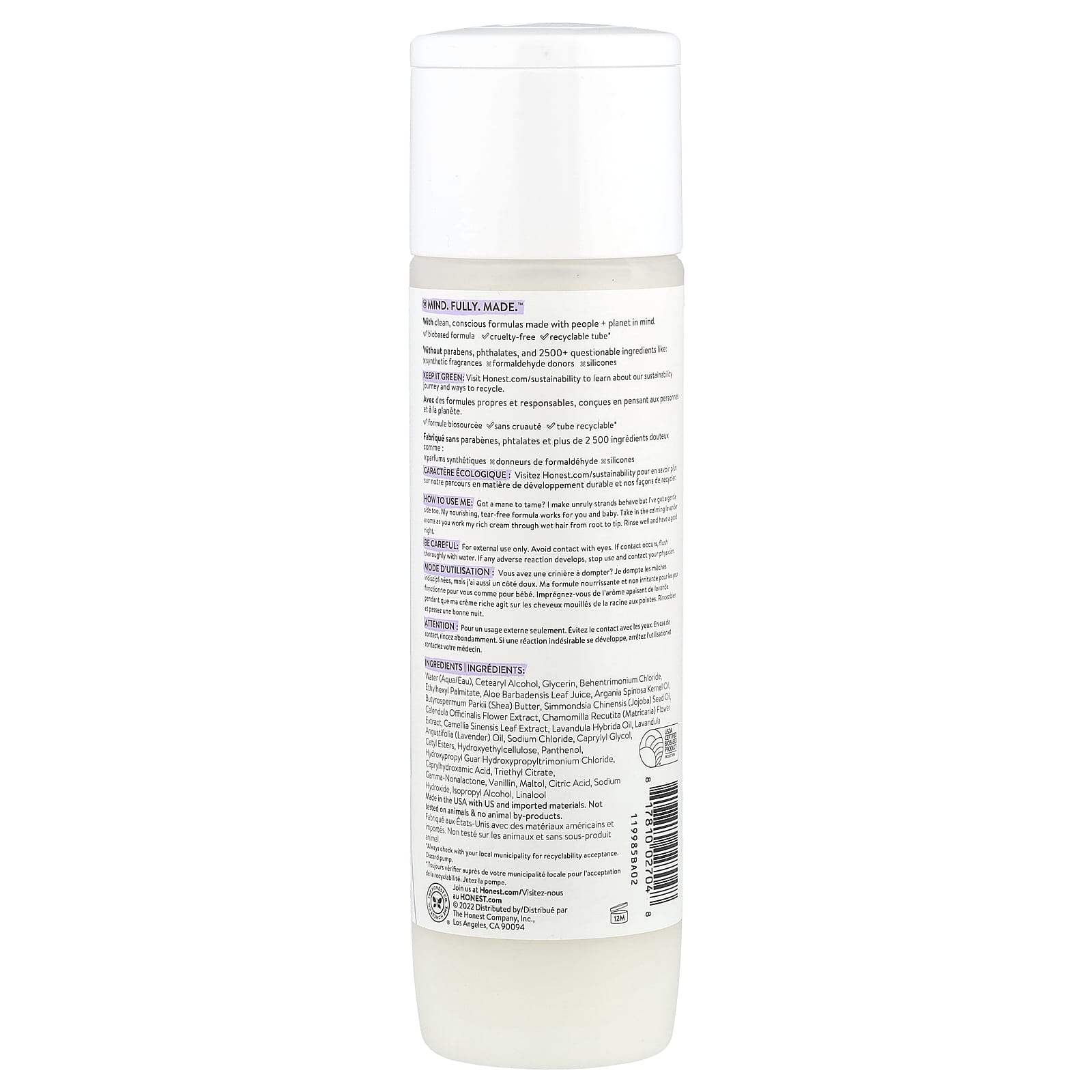 The Honest Company, Calm™ Conditioner, Lavender, 10 fl oz (295 ml) - Image 2