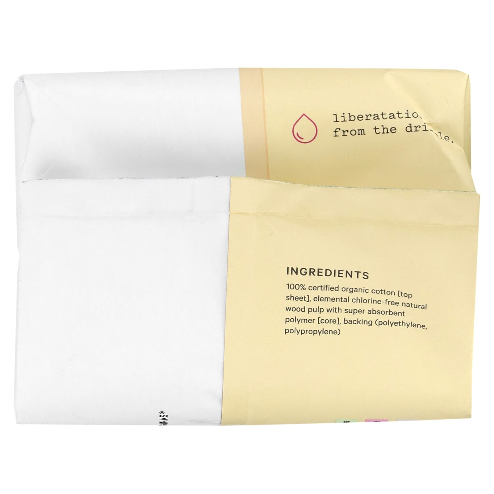 The Honey Pot Company, 100% Organic Cotton Cover Incontinence Daytime Pads, 16 Count - Image 2