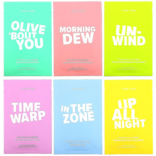 I Dew Care 14 Day Sheet Mask Set, 14 Sheets, Cruelty-Free, Vegan - Image 1