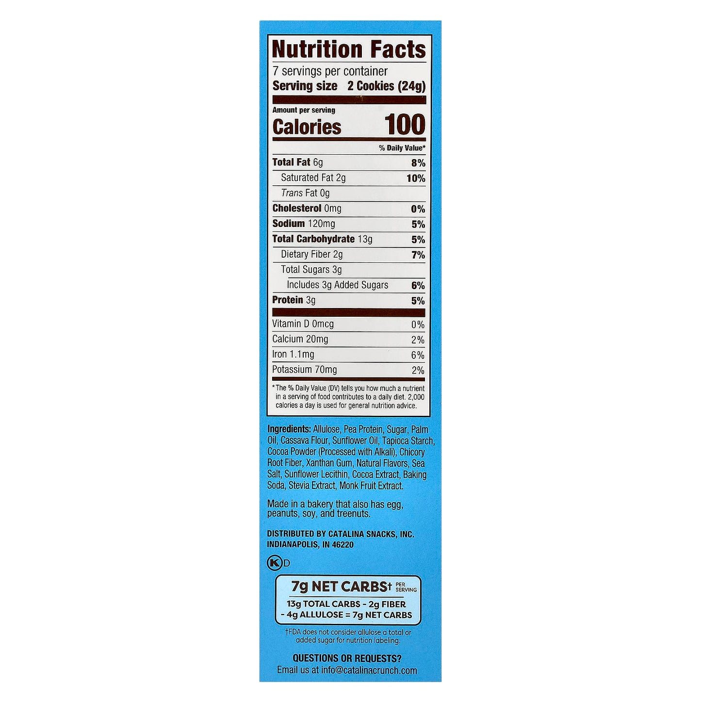 Keto Friendly Chocolate Vanilla Sandwich Cookies by Catalina Crunch - Image 2