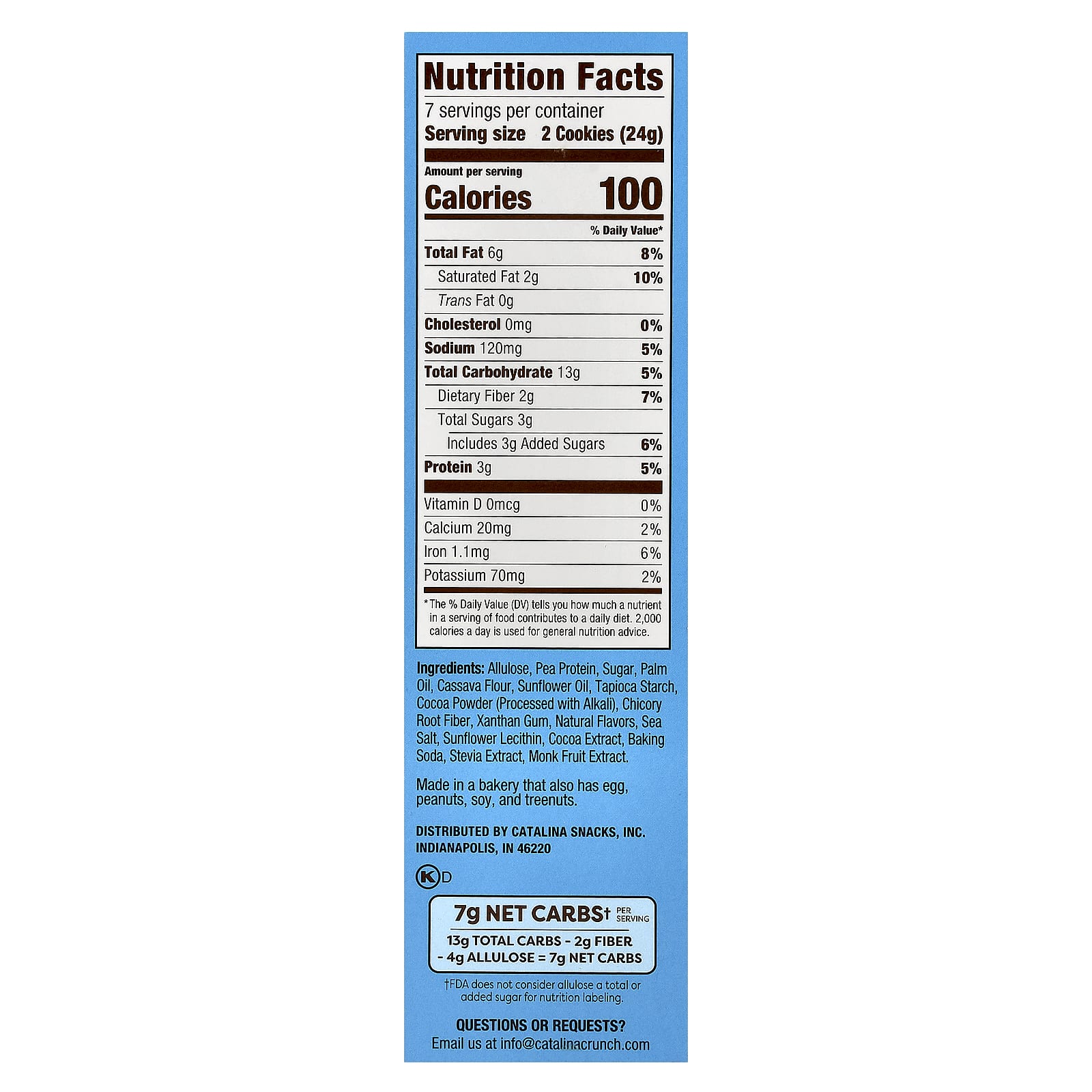 Keto Friendly Chocolate Vanilla Sandwich Cookies by Catalina Crunch - Image 2