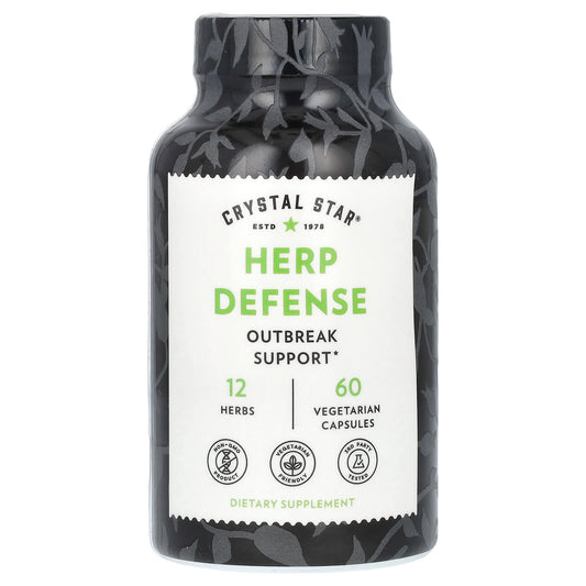 Herpes Defense with Echinacea, Astragalus & Licorice - 60 Capsules by Crystal Star - Image 1