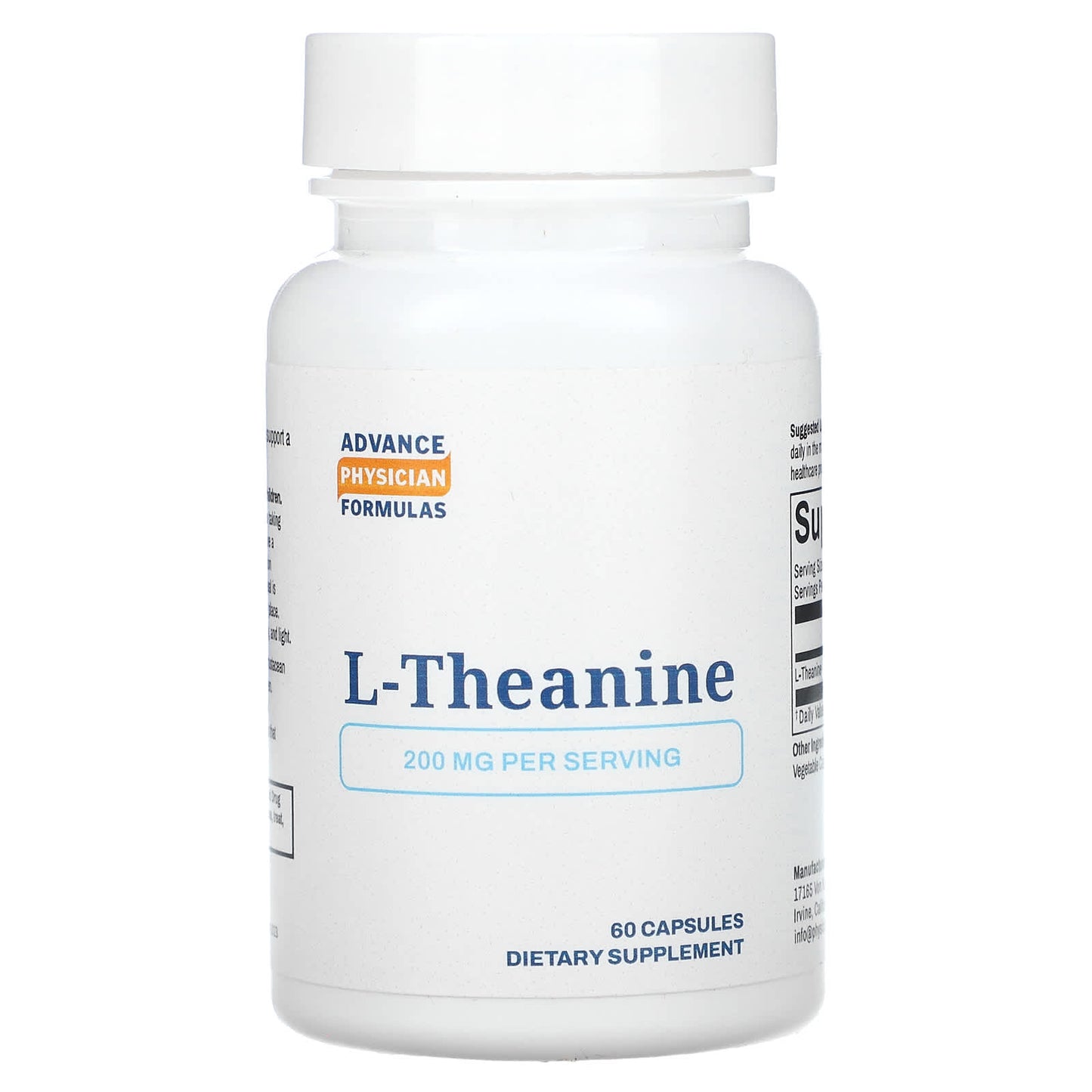Support Relaxation with Advance Physician Formulas L-Theanine 200mg - Image 1