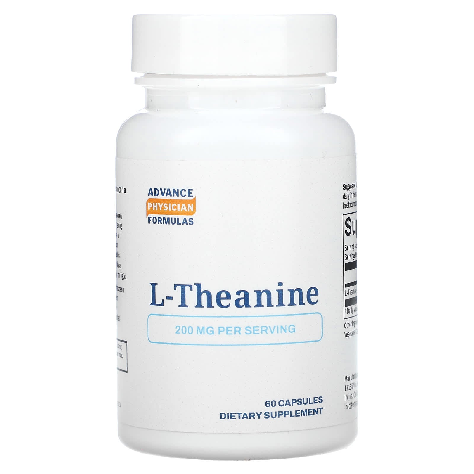 Support Relaxation with Advance Physician Formulas L-Theanine 200mg - Image 1