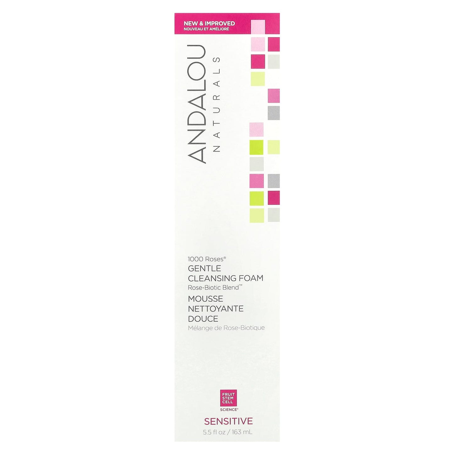 Gentle Rose Cleansing Foam for Sensitive Skin by Andalou Naturals - Image 2