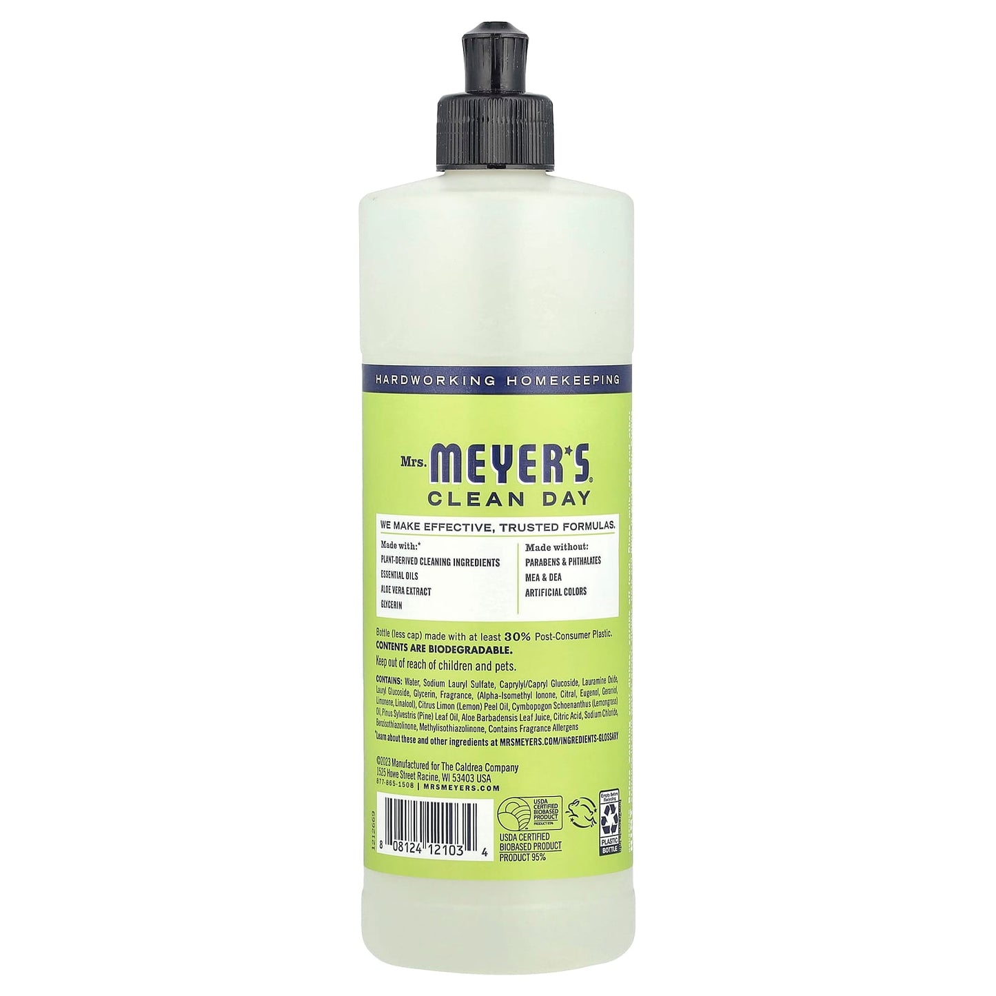 Mrs. Meyers Clean Day, Dish Soap, Lemon Verbena , 16 fl oz (473 ml) - Image 2