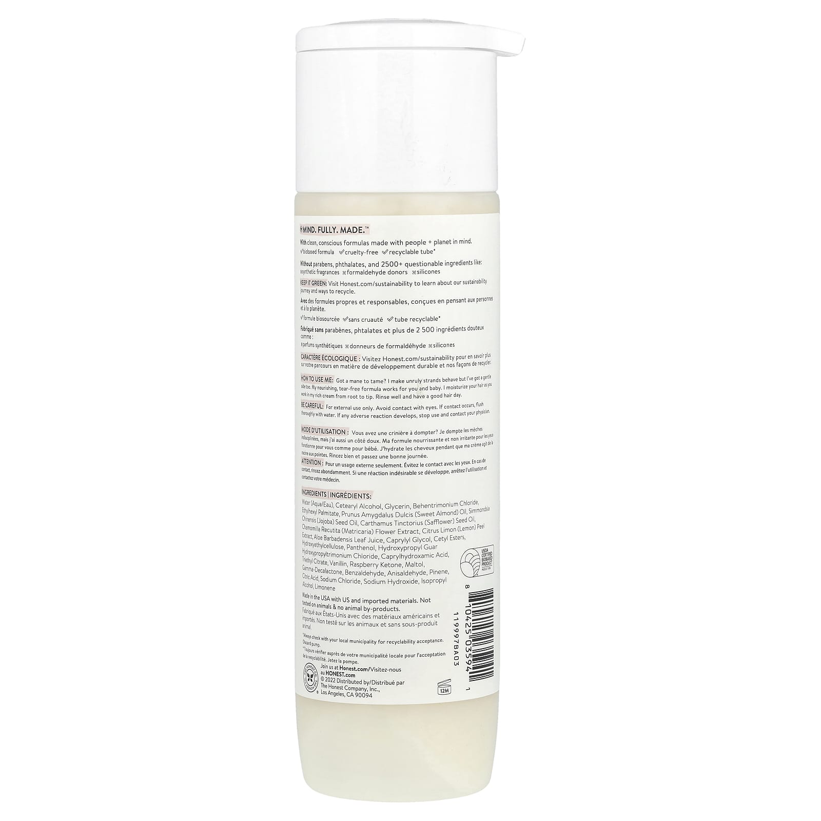 The Honest Company, Nourish™ Conditioner, Sweet Almond, 10 fl oz (295 ml) - Image 2