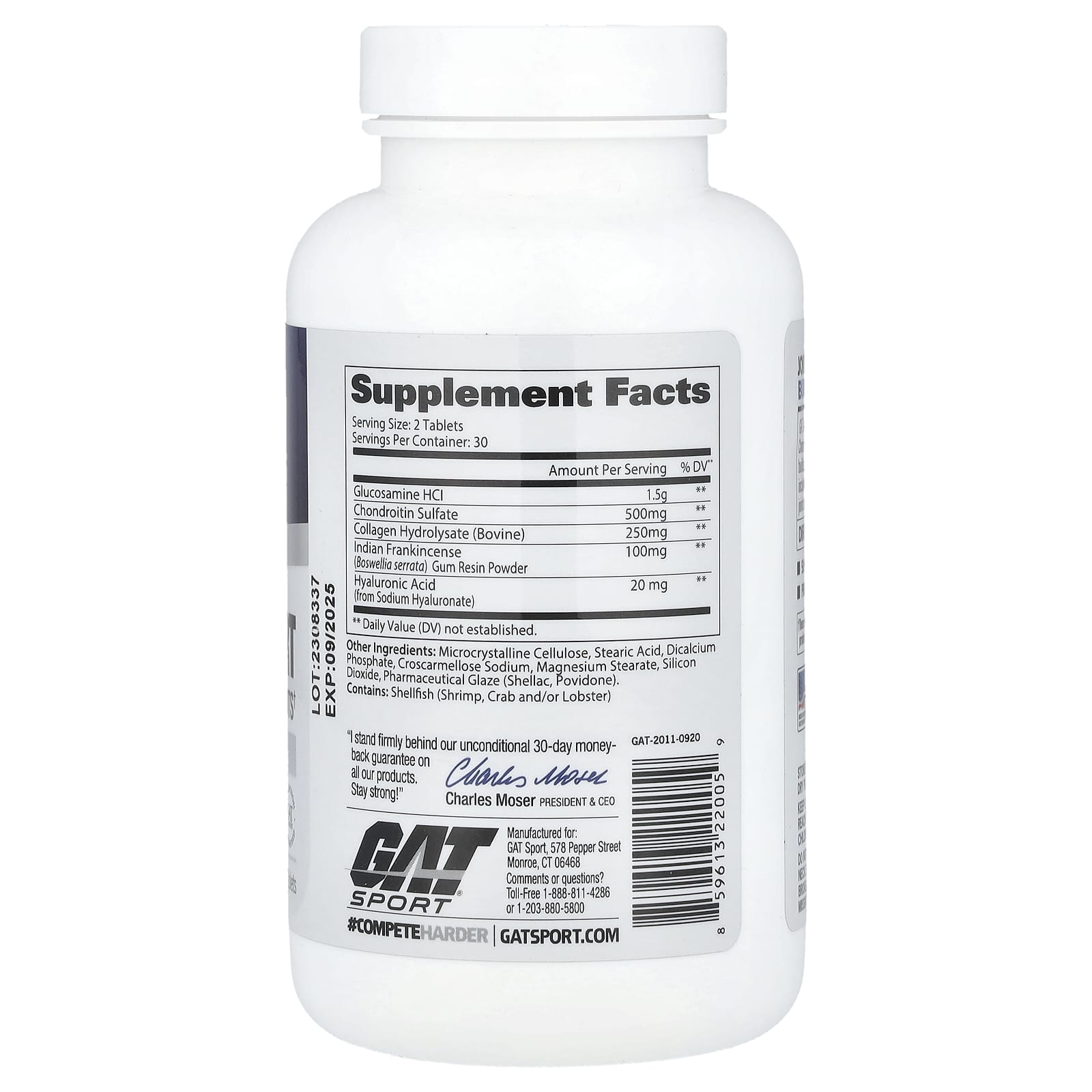 GAT Joint Support Essentials - 60 Tablets for Optimal Mobility - Image 2