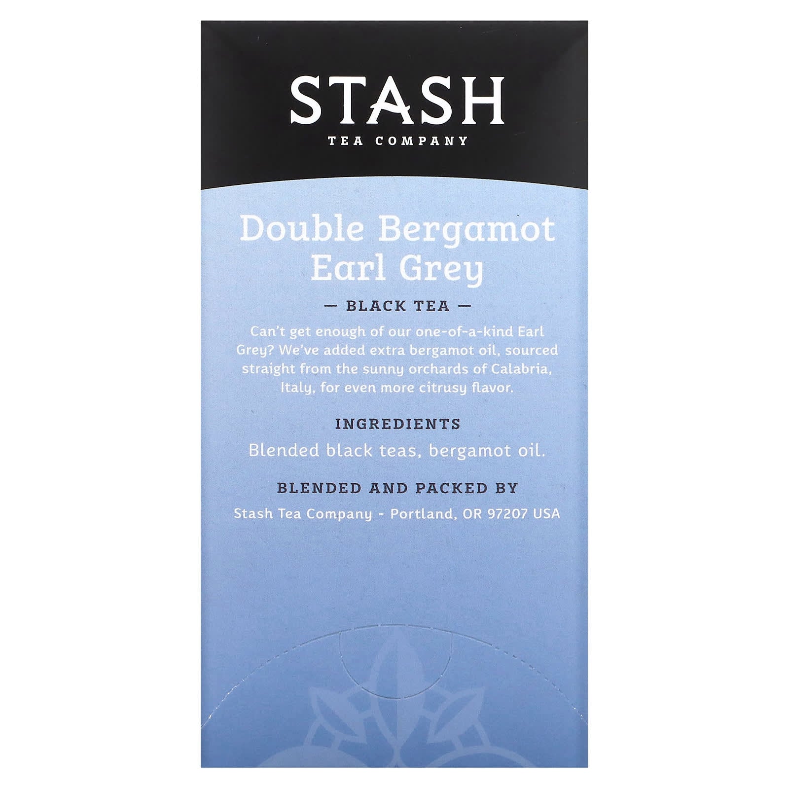 Stash Tea, Black Tea, Double Bergamot Earl Grey, 18 Tea Bags, 1.1 oz (33 g) - Image 2