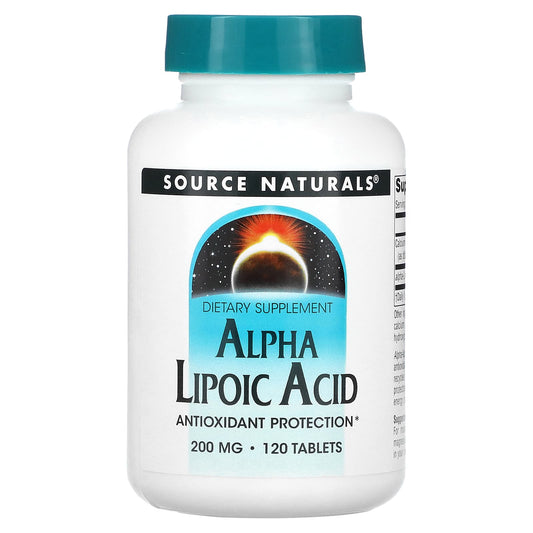 Source Naturals, Alpha Lipoic Acid, 120 Tablets - Image 1