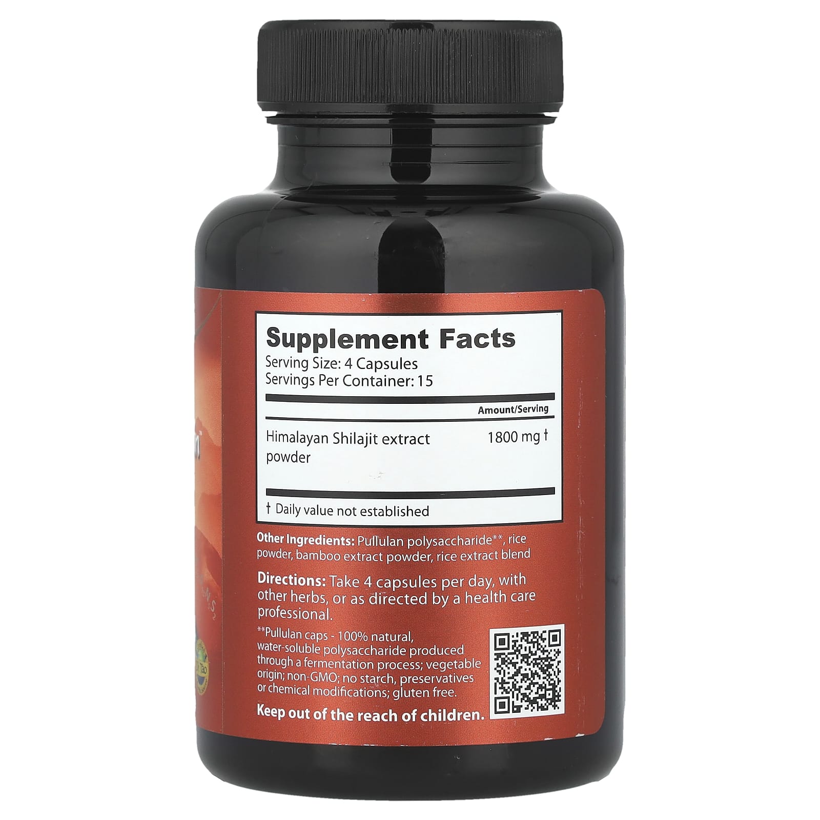 High Mountain Shilajit 450mg Capsules by Dragon Herbs - Himalayan Rock Exudate - Image 2