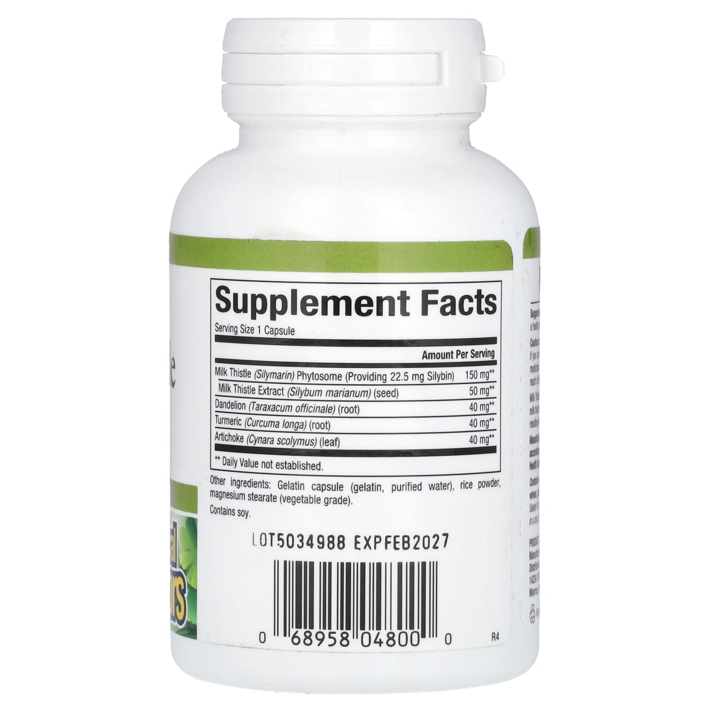 Natural Factors, HerbalFactors®, Milk Thistle, 150 mg, 90 Capsules - Image 2
