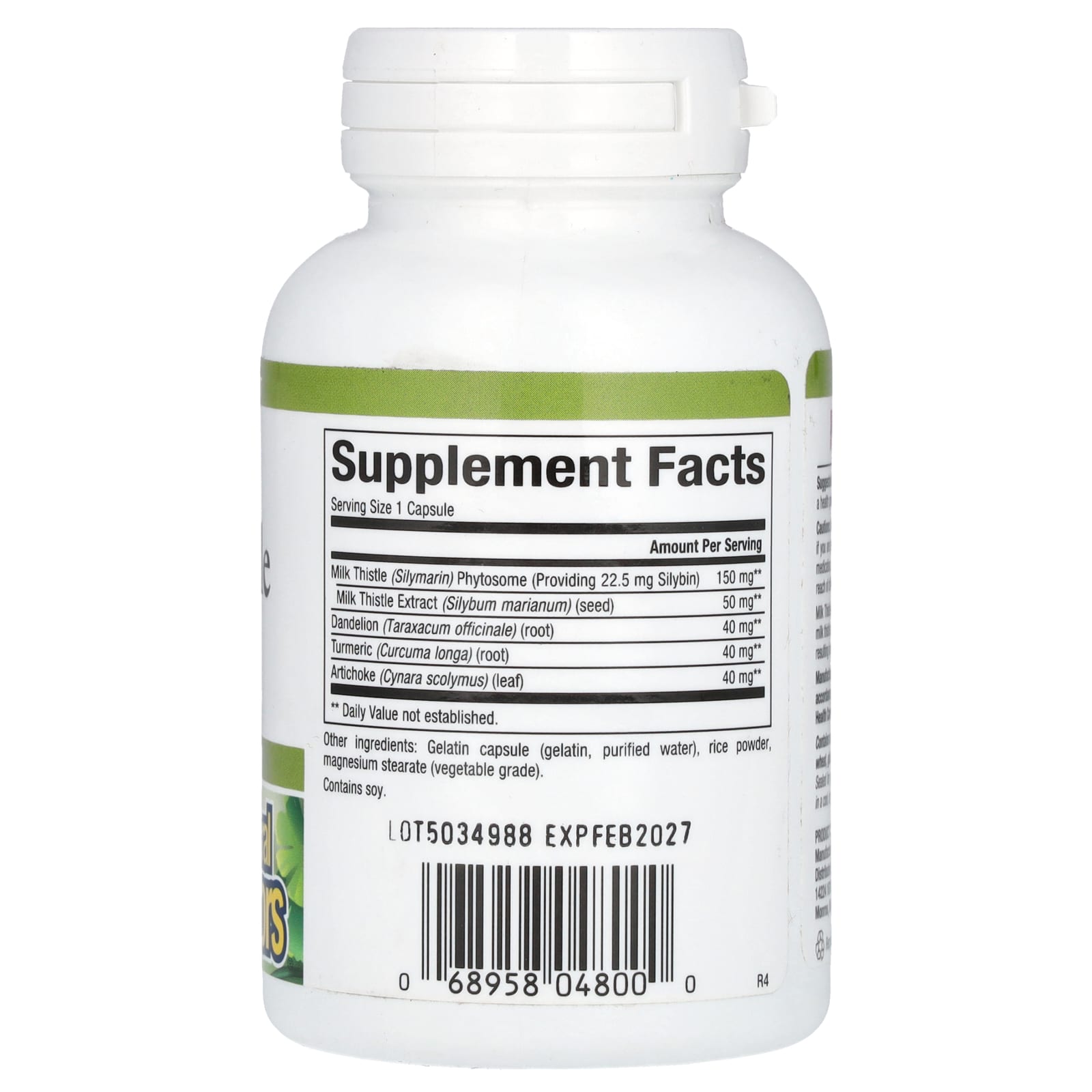 Natural Factors, HerbalFactors®, Milk Thistle, 150 mg, 90 Capsules - Image 2