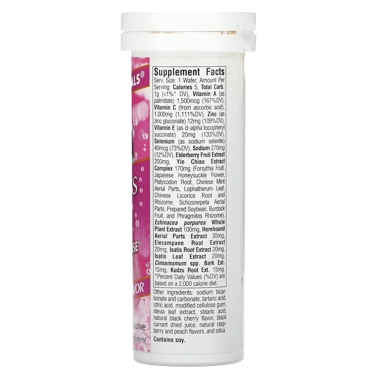 Source Naturals, Wellness Fizz, Immune Defense, Natural Berry, 10 Wafers - Image 2