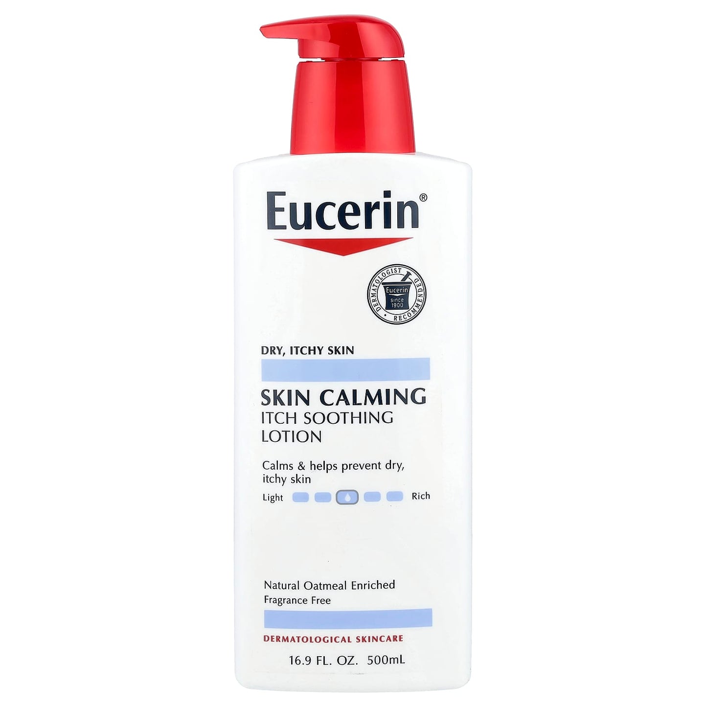 Eucerin Skin Calming Lotion for Dry, Itchy Skin - Fragrance Free, 16.9 fl oz - Image 1