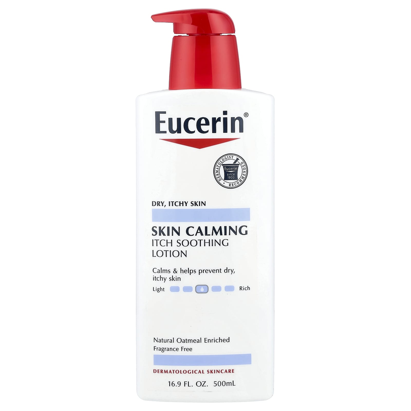 Eucerin Skin Calming Lotion for Dry, Itchy Skin - Fragrance Free, 16.9 fl oz - Image 1
