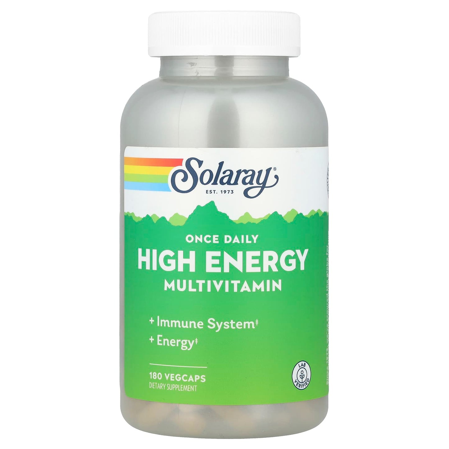 Solaray, Once Daily High Energy Multivitamin, 180 VegCaps - Image 1