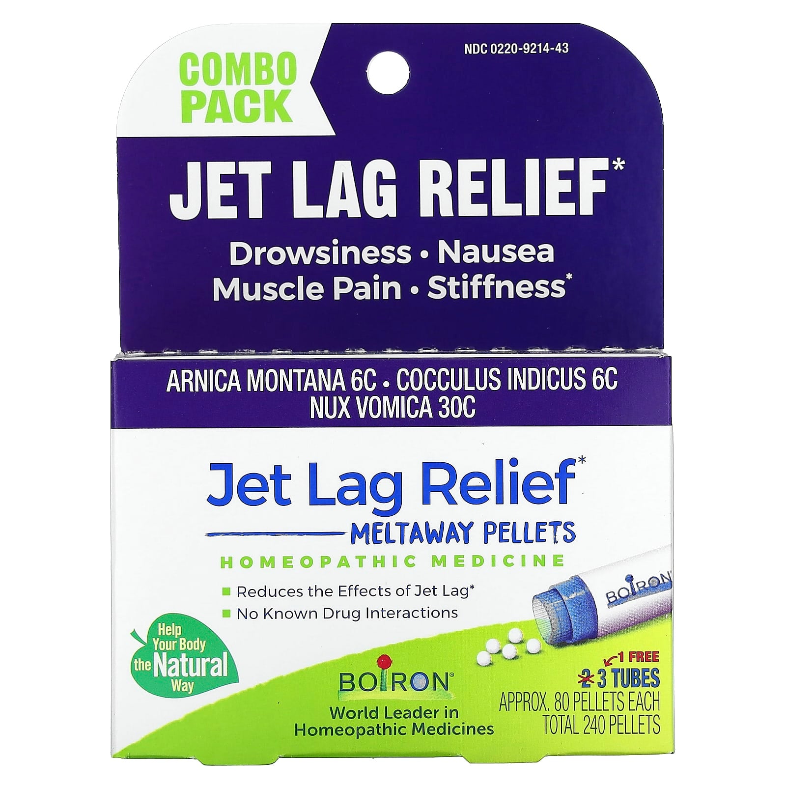 Jet Lag Relief Homeopathic Medicine - Boiron Combo Pack - Image 1
