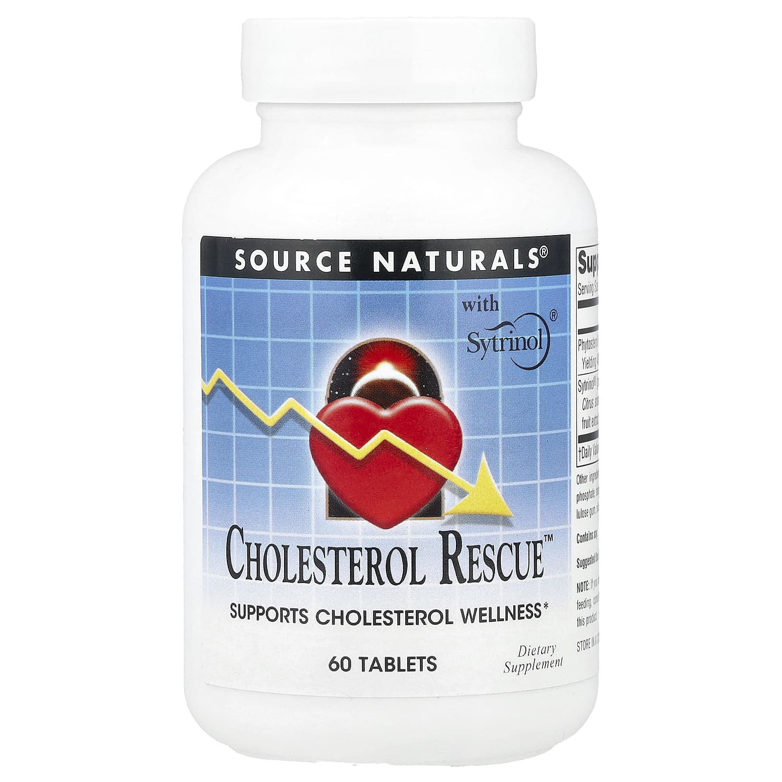 Source Naturals, Cholesterol Rescue™, 60 Tablets - Image 1