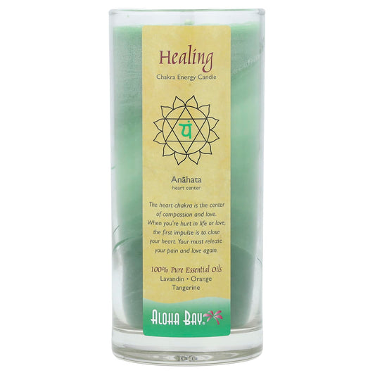 Aloha Bay Chakra Energy Candle: Balance Heart Chakra with Love and Compassion - Image 1