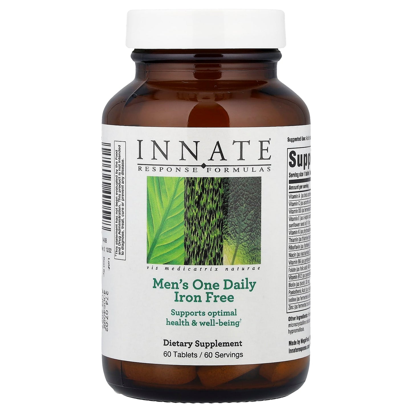 Innate Response Men's Daily Supplement, Iron Free, 60 Tablets - Image 1
