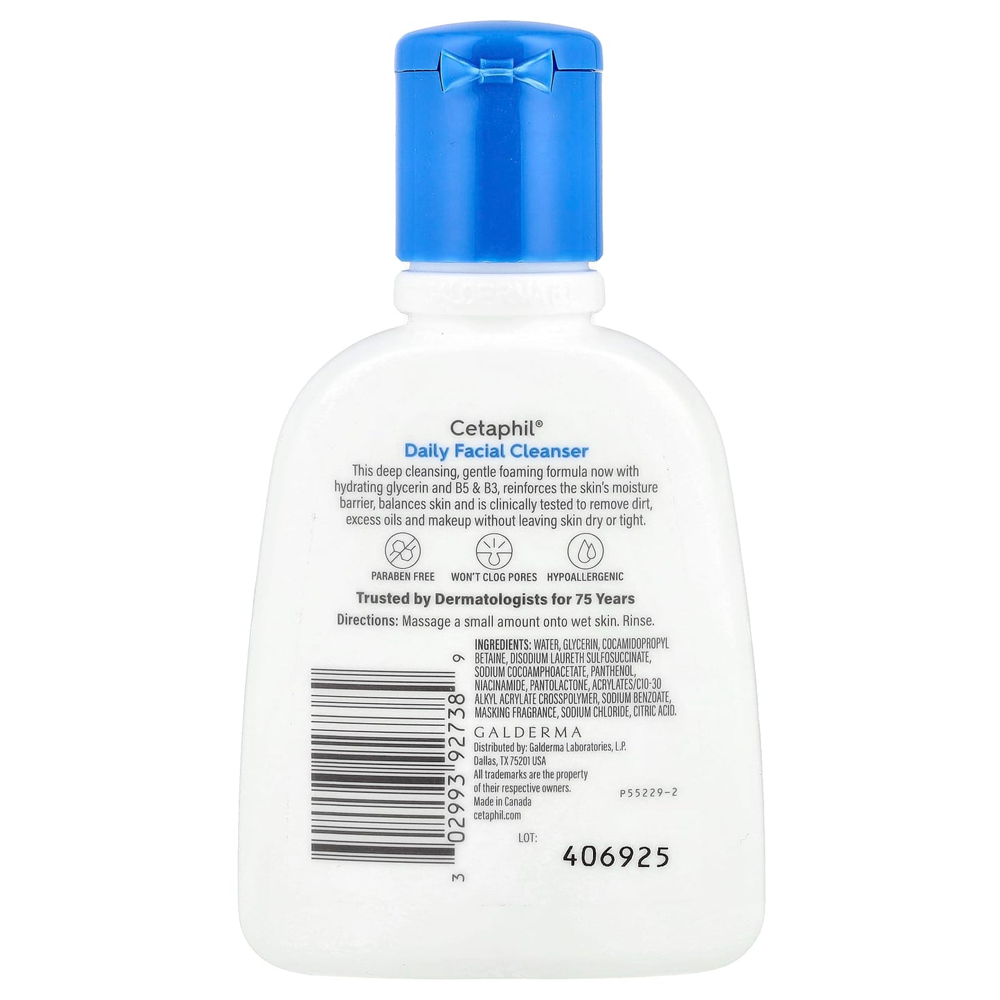Cetaphil Gentle Facial Cleanser for Normal to Oily Skin, 4 fl oz - Image 2