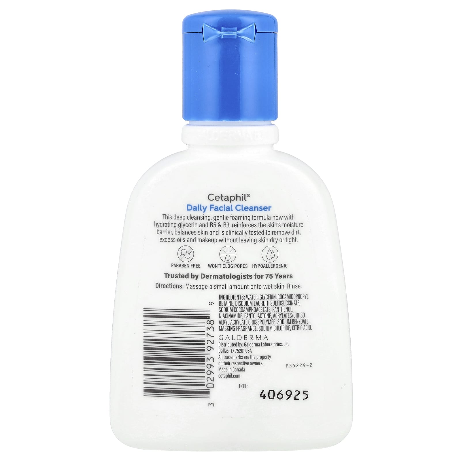 Cetaphil Gentle Facial Cleanser for Normal to Oily Skin, 4 fl oz - Image 2