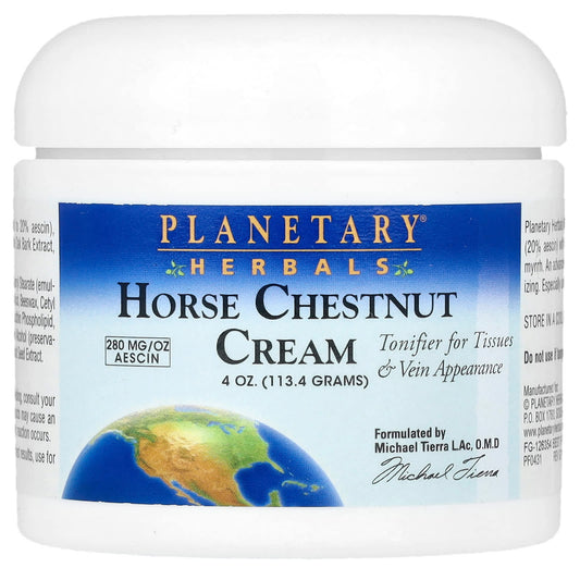 Planetary Herbals, Horse Chestnut Cream, 4 oz (113.4 g) - Image 1