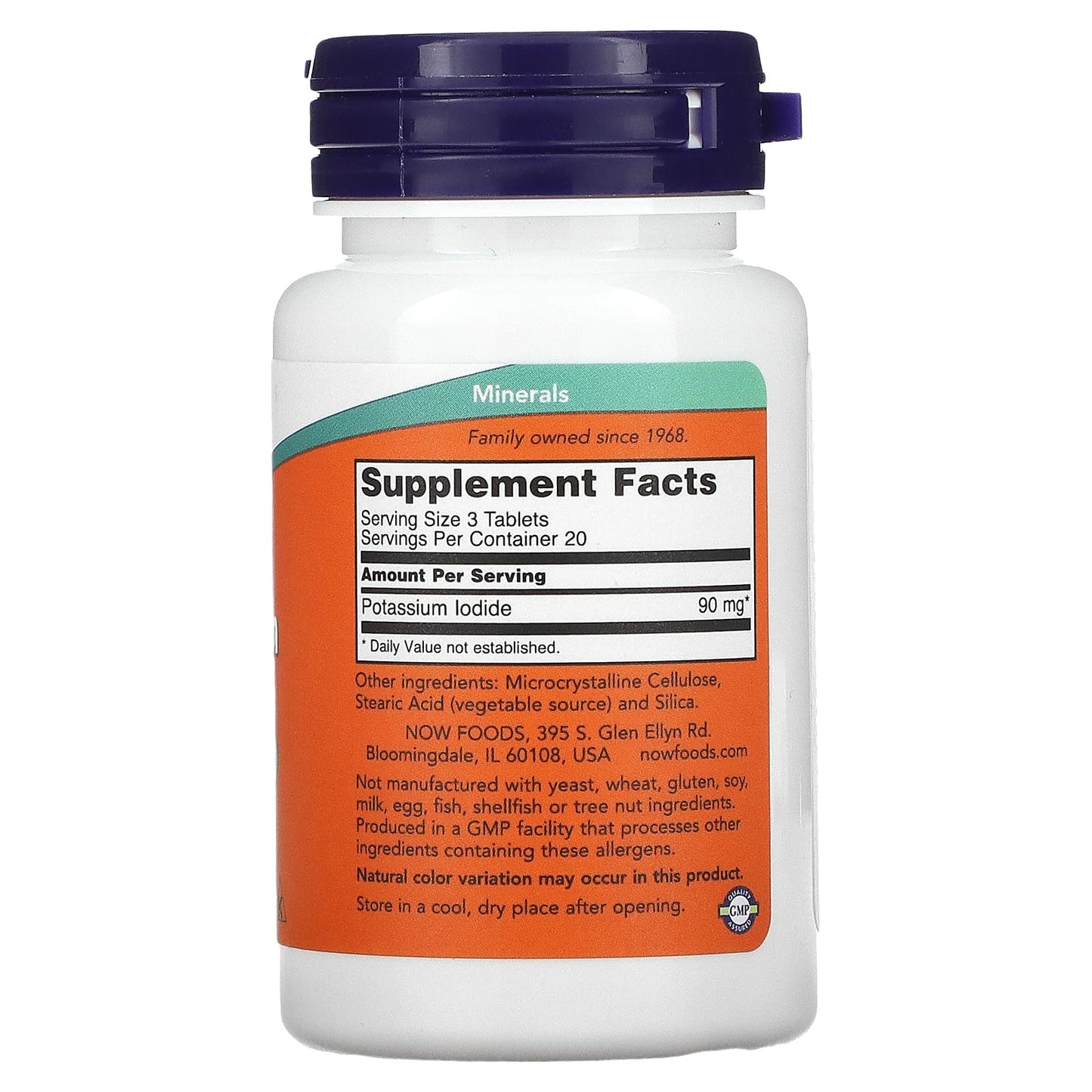 NOW Foods, Potassium Iodide, 30 mg, 60 Tablets - Image 2